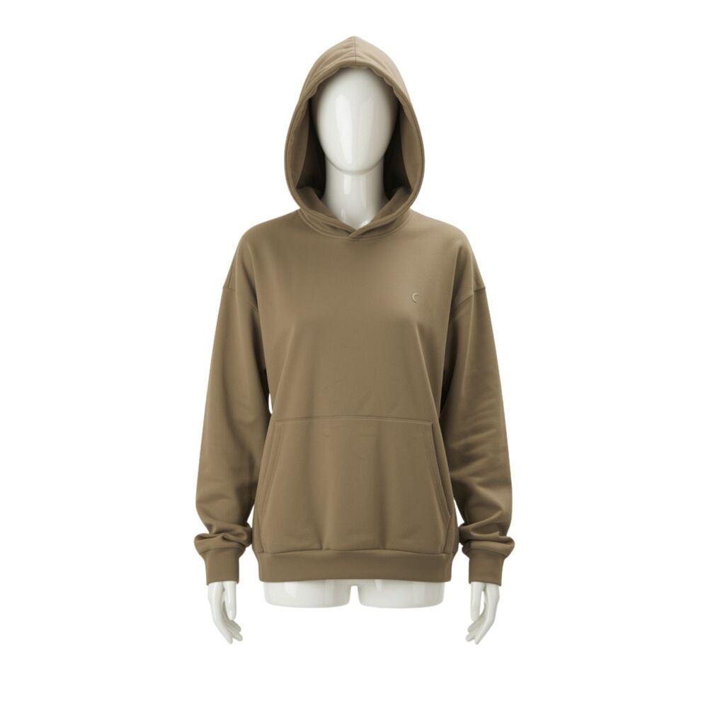 ZYIA Active Cozy Fleece Oversized Tan Hoodie Sweatshirt 2XL